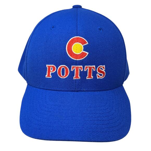 Colorado Potts Snapback Hat Blue One Size Adjustable Embroidered Decky - Picture 1 of 9